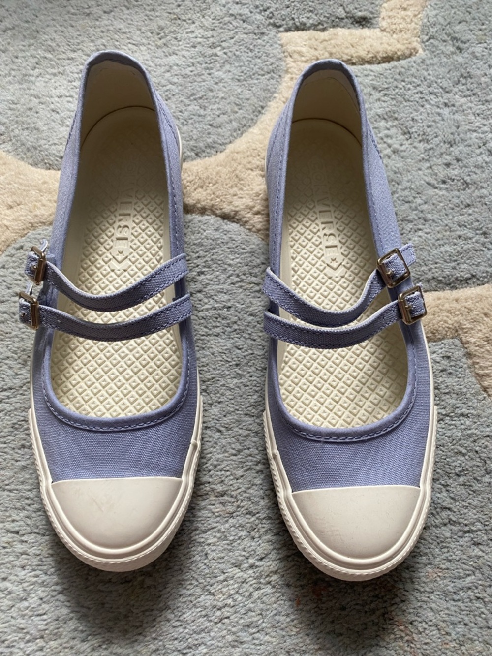 Converse Classic Double-Strap Mary Jane Sneakers in Lavender Size 9.5 New